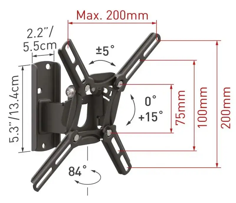 Suport pentru televizor Barkan 2200 (Black)