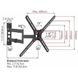 Suport pentru televizor Barkan BM343 13