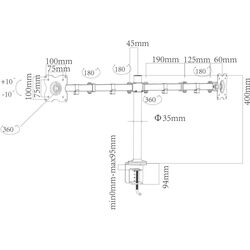 Кронштейн настольный для мониторов Charmount CT-LCD-DS1803 10