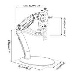 Suport pentru monitor Digitus DA-90365 17
