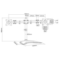 Кронштейн для мониторов Digitus DA-90348 15