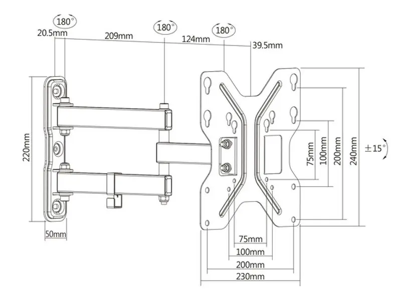 Кронштейн для телевизора Digitus DA-90357 19