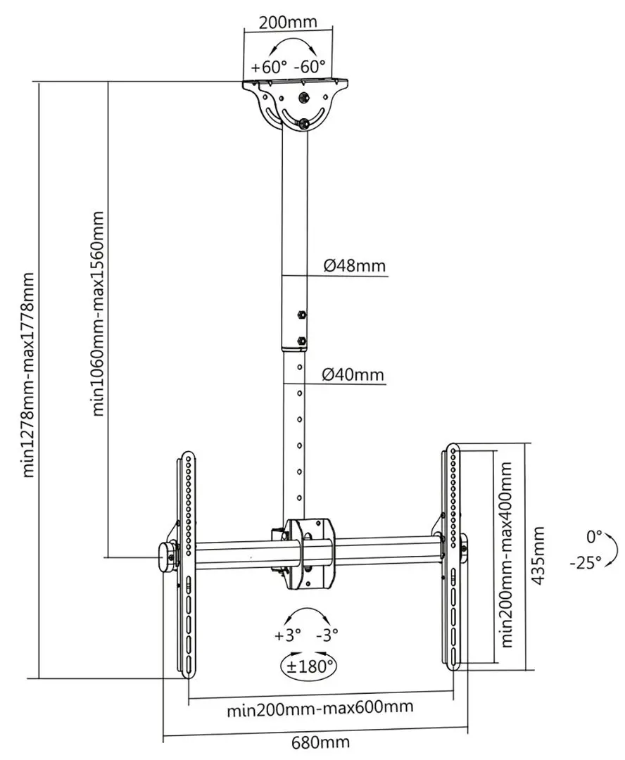 Suport pentru televizor Digitus DA-90420 37