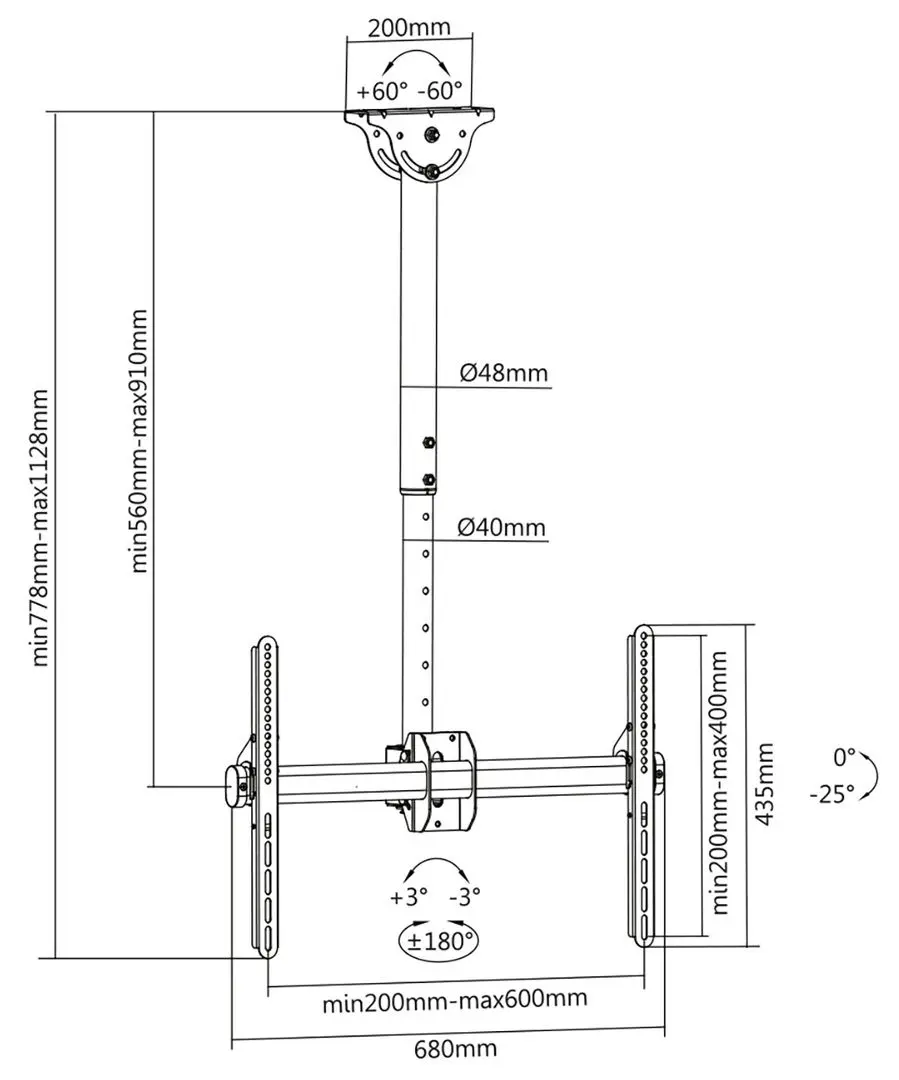 Suport pentru televizor Digitus DA-90421 37