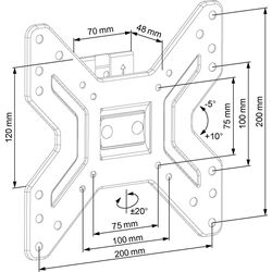 Кронштейн для телевизора ECG LD 174203 17''-42'' (Black) Thumb