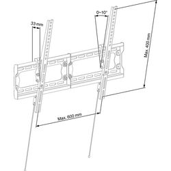 Suport pentru televizor ECG LD 326501 32"-65" (Black) Thumb