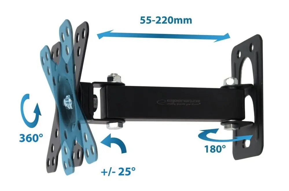 Кронштейн для телевизора Esperanza Horus ERW011 12-50 (Black)