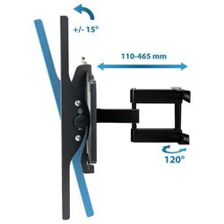 Suport pentru televizor Esperanza Titan ERW012 26-70 (Black) Thumb