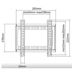 Suport pentru televizor Eurolux KL3222F (Black) Thumb