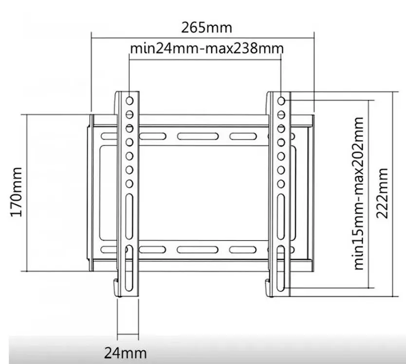 Suport pentru televizor Eurolux KL3222F (Black) - 2