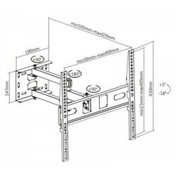 Suport pentru televizor Eurolux KLA29443 32