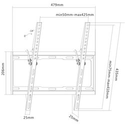 Suport pentru televizor Eurolux LEUP109-44T 32