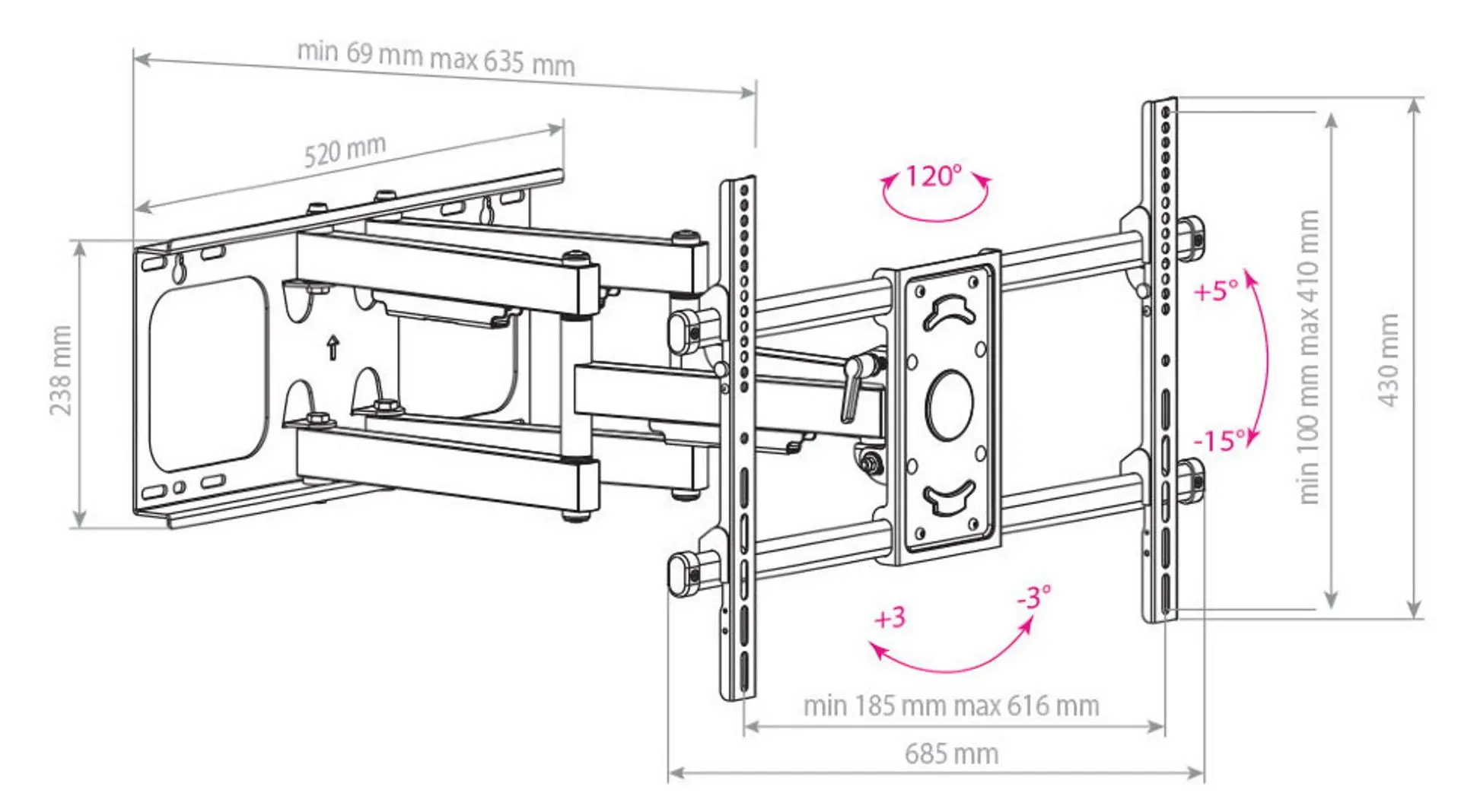Suport pentru televizor Eurolux Leupa 149486 42 - 2