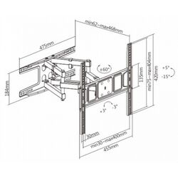 Suport pentru televizor Eurolux LPA63-446 32
