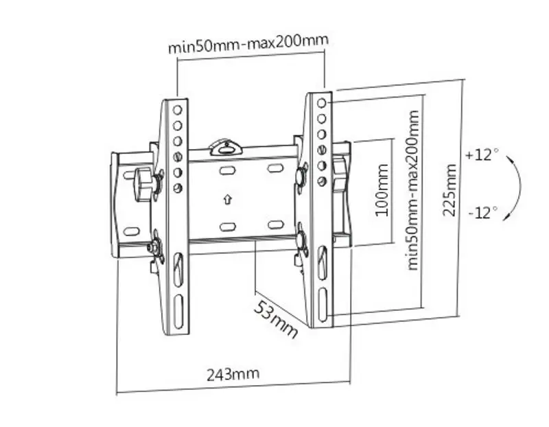 Кронштейн для телевизора Gembird WM-42T-02 (Black) - 3