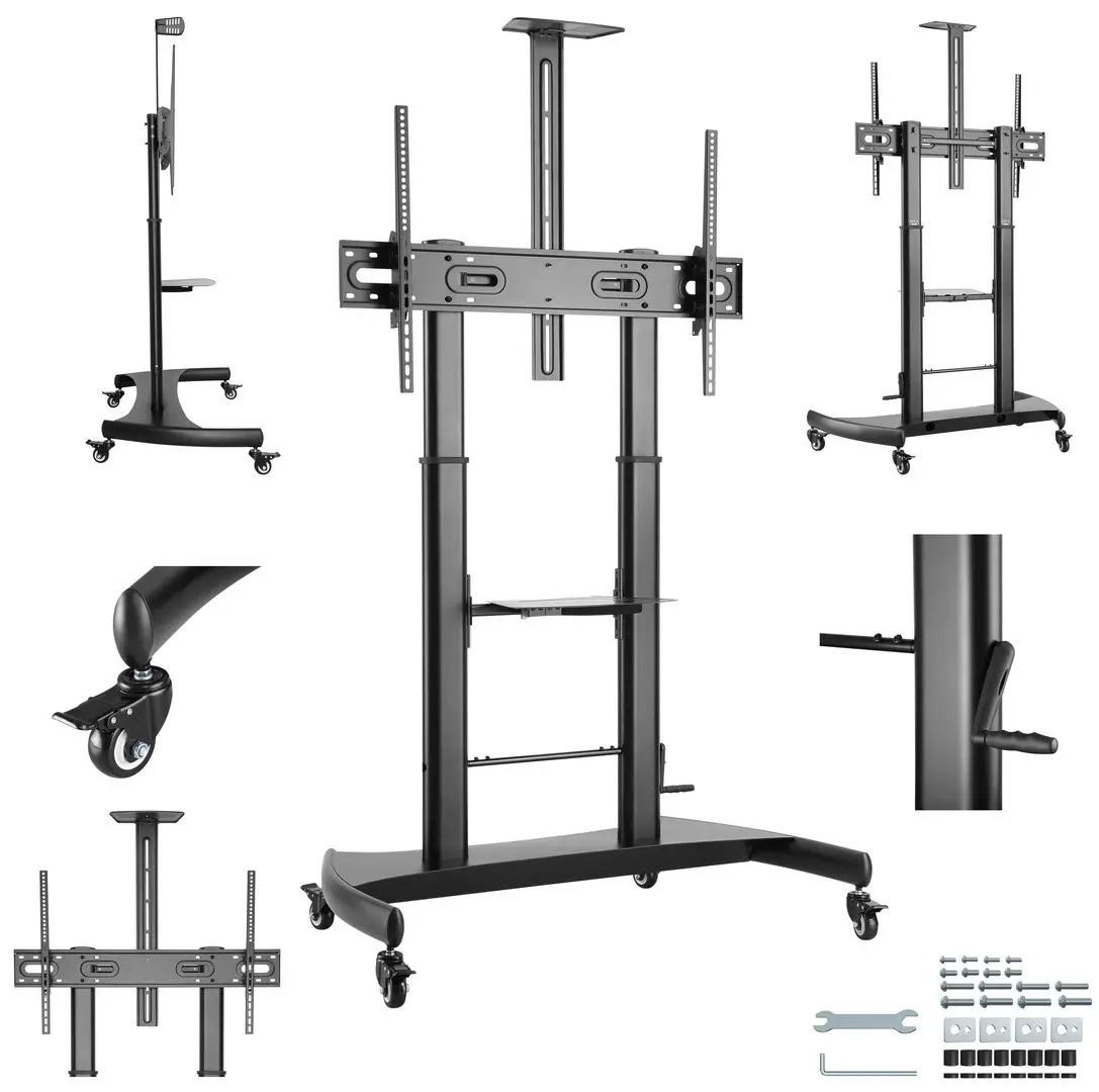 Подставка для телевизора Gembird TVS-100T-02 (Black)