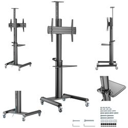 Подставка для телевизора Gembird TVS-70T-02 (Black) Thumb