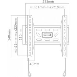 Suport pentru televizor GoGEN GOGDRZAKFIXM2 24-43