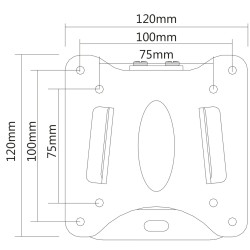 Suport pentru televizor GoGEN GOGDRZAKFIXS 13''-27'' (Black) Thumb
