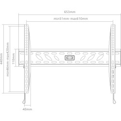 Suport pentru televizor GoGEN GOGDRZAKFIXXL2 37''-70'' (Black) Thumb