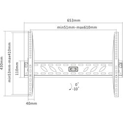 Suport pentru televizor GoGEN GOGDRZAKTILTXL 37-70