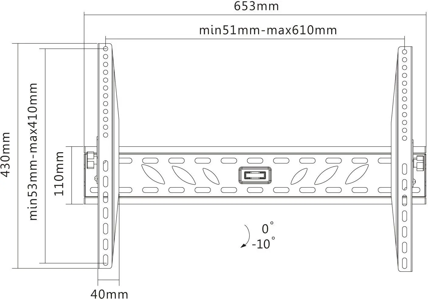 Suport pentru televizor GoGEN GOGDRZAKTILTXL 37-70
