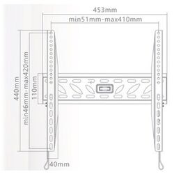 Suport pentru televizor GoGEN L GOGDRZAKFIXL2 32-55'' (Black) Thumb