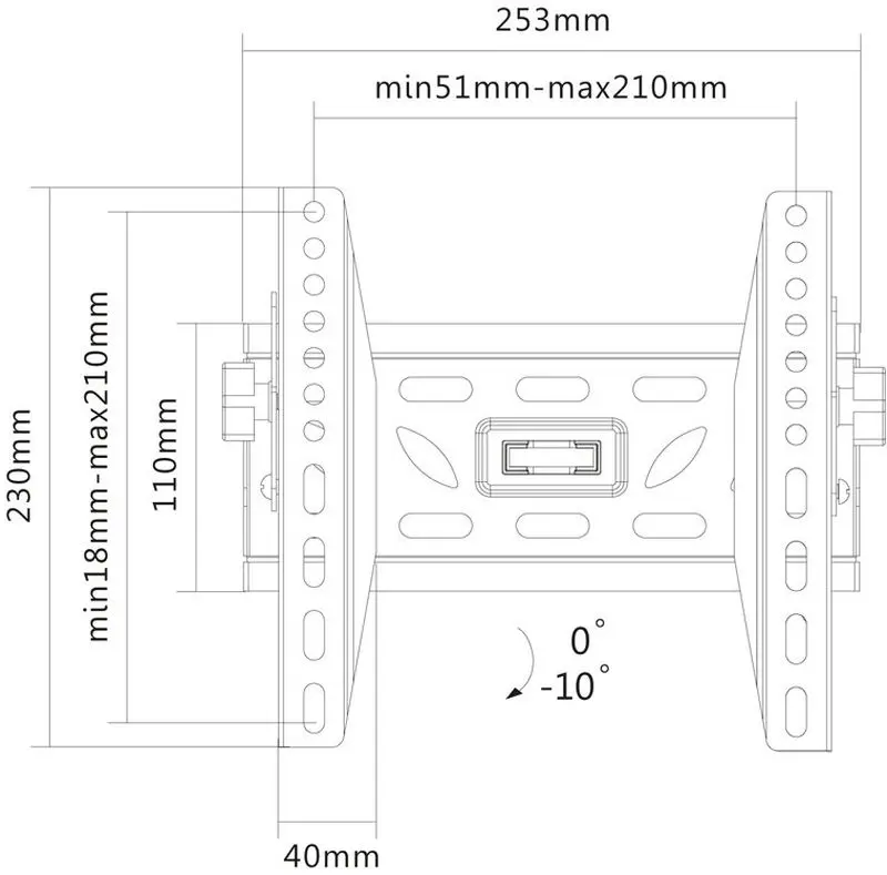 Кронштейн для телевизора GoGEN M GOGDRZAKTILTM 23-42'' (Black)