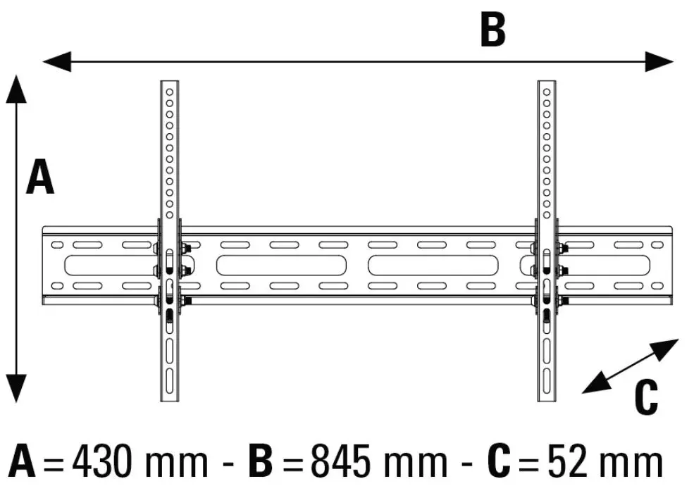 Suport pentru televizor Hama 108719 (Black)