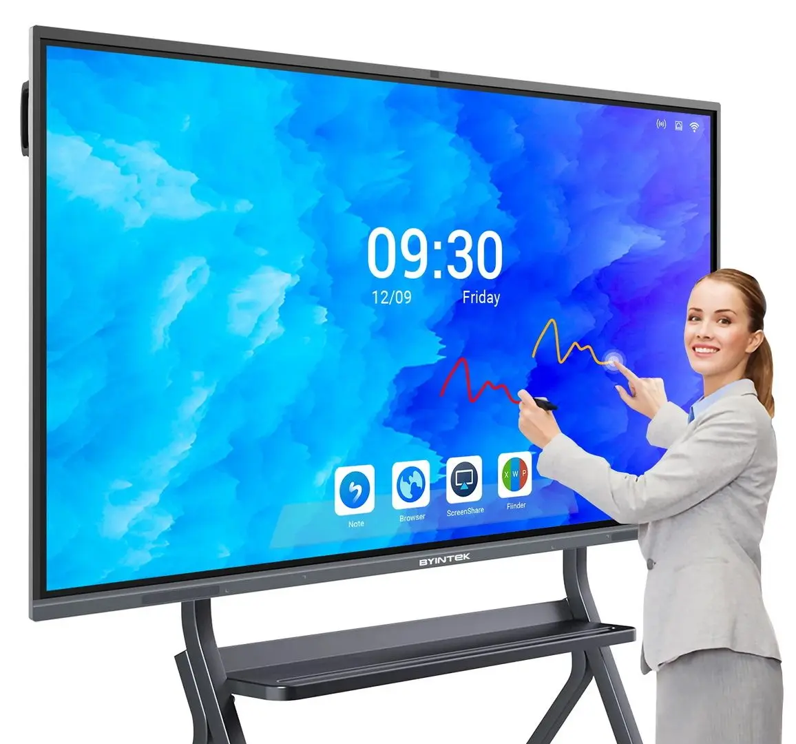 Мобильная подставка для телевизора Hikvision DS-D5ABKY2-S (Silver) - 2