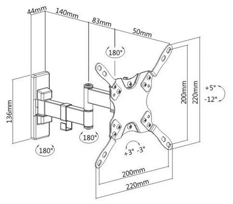 Suport pentru televizor LDK LDA21-222 13