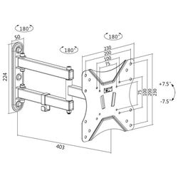 Кронштейн для телевизора Logilink BP0008 23
