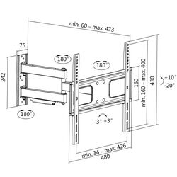 Кронштейн для телевизора Logilink BP0014 32