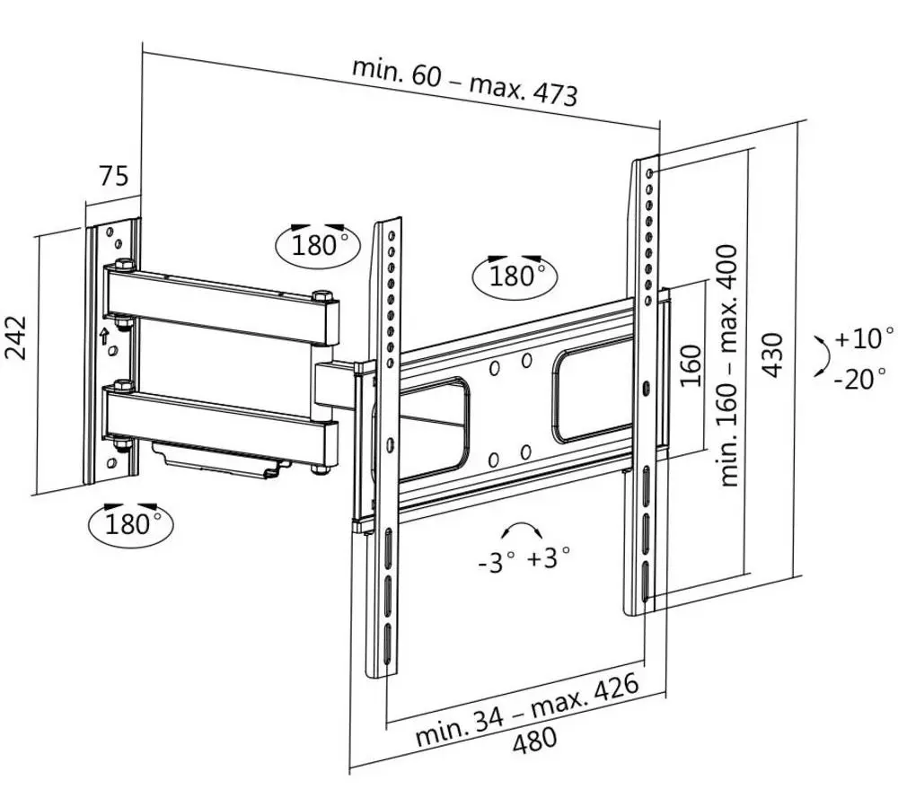 Кронштейн для телевизора Logilink BP0014 32