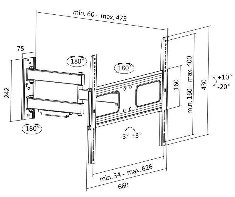 Suport pentru televizor Logilink BP0019 37
