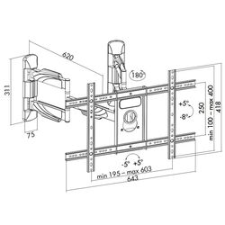Кронштейн для телевизора Logilink BP0047 37