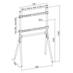 Suport pentru televizor Logilink BP0078 49