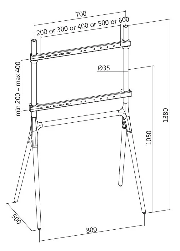 Suport pentru televizor Logilink BP0078 49