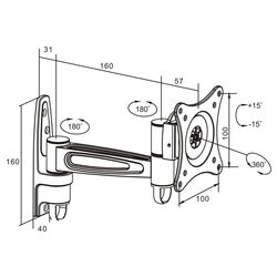 Кронштейн для телевизора Manhattan 423670 13