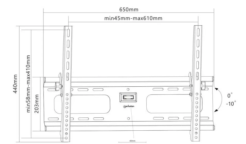 Кронштейн для телевизора Manhattan 424752 37