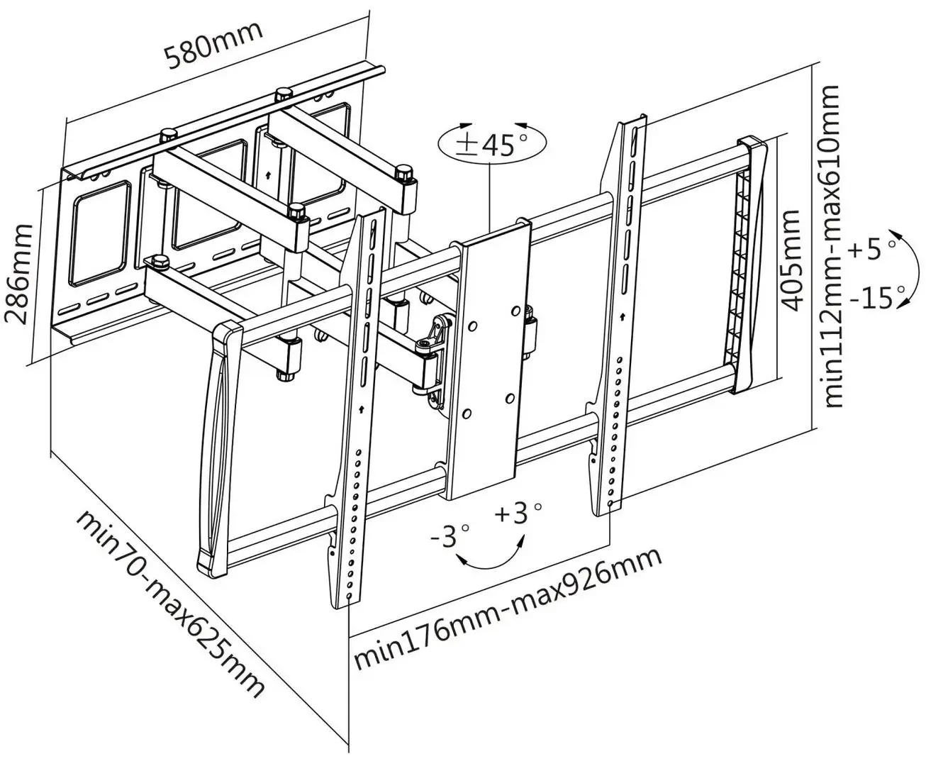 Кронштейн для телевизора Manhattan 461221 60