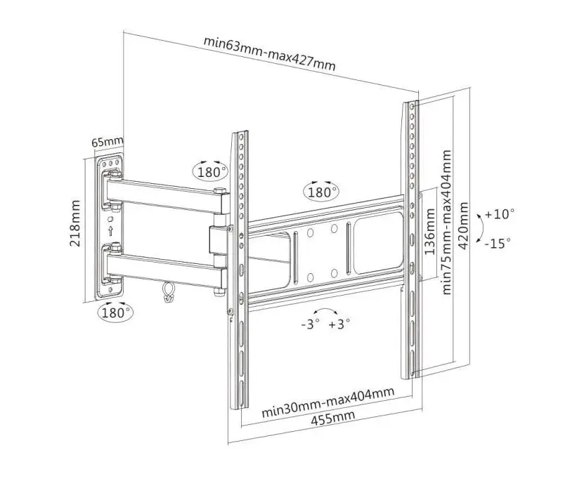 Suport pentru televizor Manhattan 461320 32