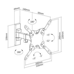 Suport pentru televizor Manhattan 461399 13