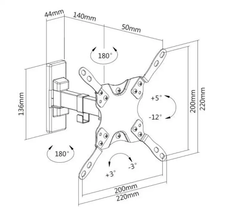 Suport pentru televizor Manhattan 461399 13