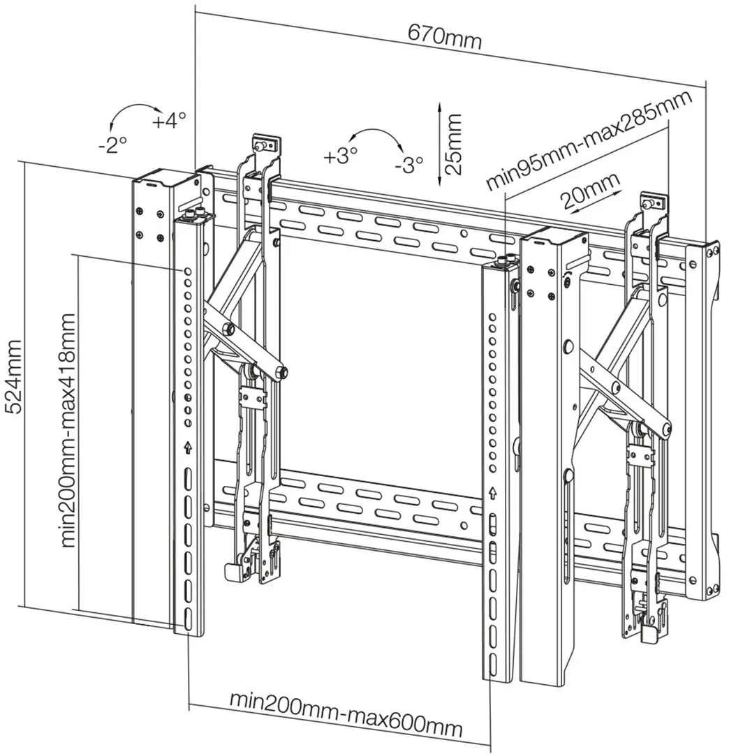 Кронштейн для телевизора NewStar LED-VW2500 32