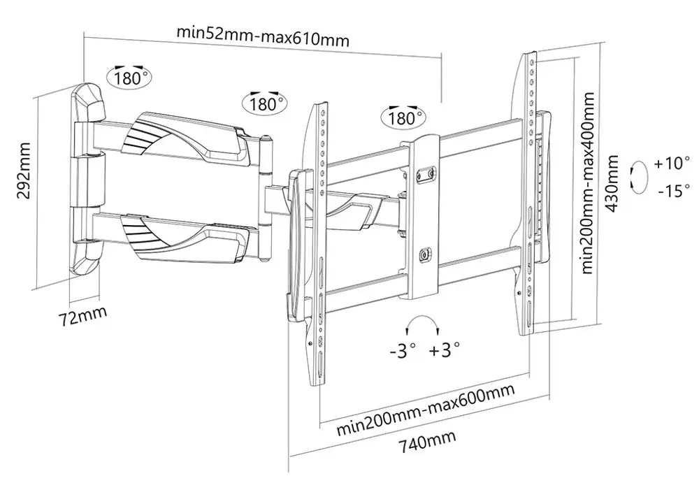 Кронштейн для телевизора NewStar NM-W460 32