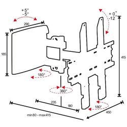 Suport pentru televizor OMB Easythree 400 Black (20