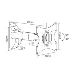 Suport pentru televizor Reflecta Flexo 40-200B 23-42