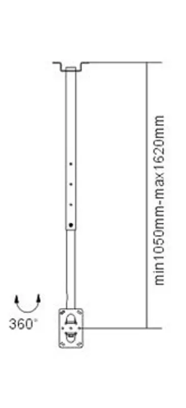 Кронштейн для телевизора Sopar Pallas Extend 150 (Silver) - 2