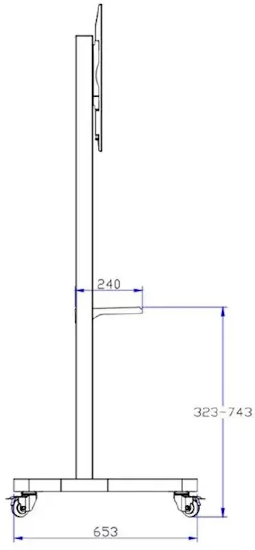 Мобильная подставка для телевизора StarBoard IBD-3110 (Black)